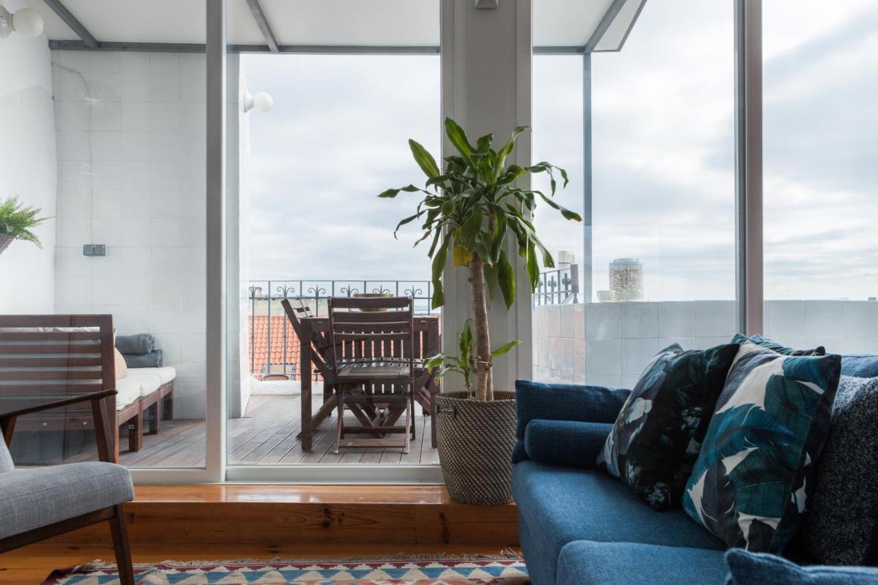 Amazing Rooftop Terrace With River And Historic City View 4 Bedrooms 4 Bathrooms Ac 19Th Century Building Chiado Lisbon Bagian luar foto