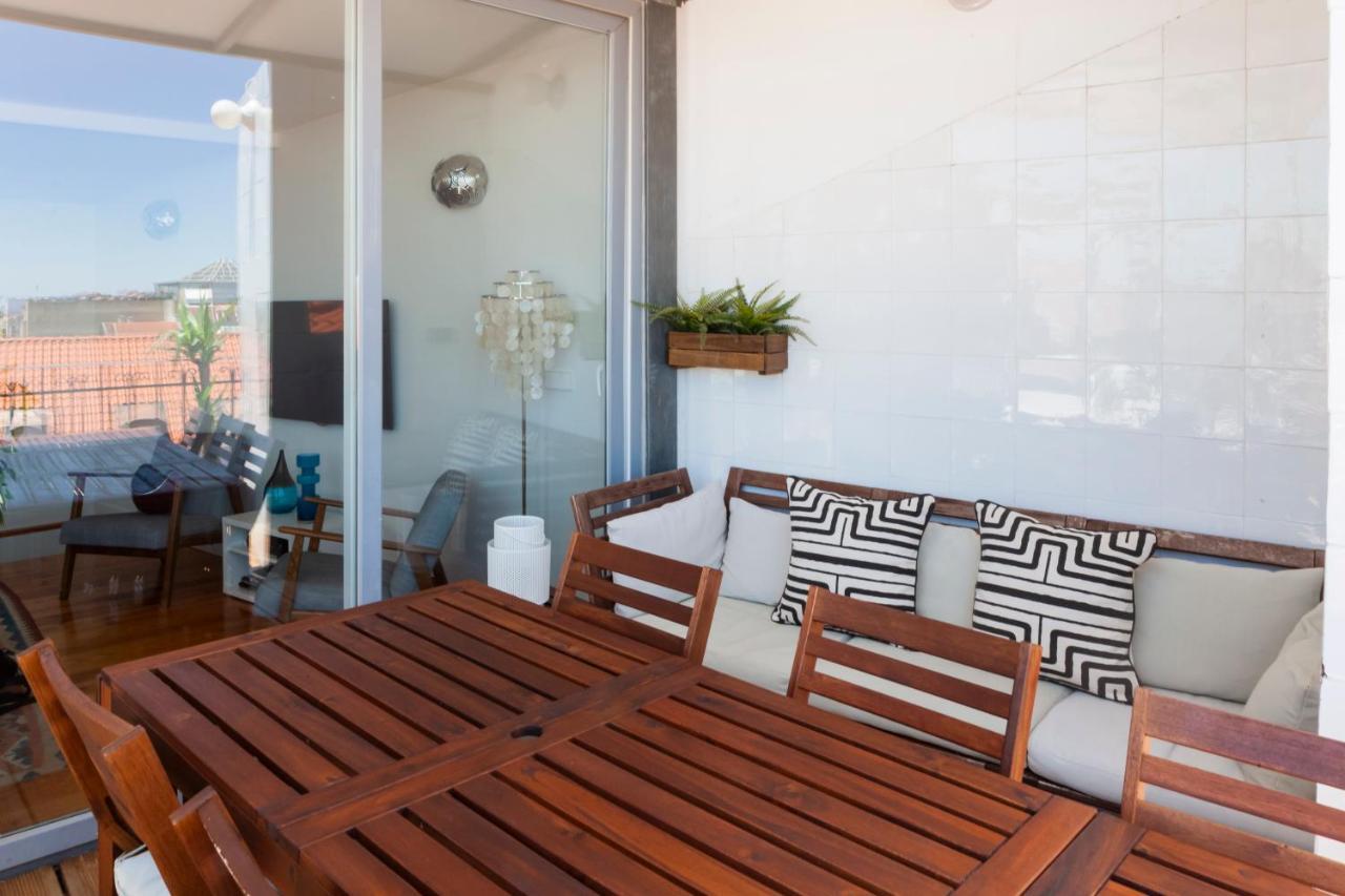 Amazing Rooftop Terrace With River And Historic City View 4 Bedrooms 4 Bathrooms Ac 19Th Century Building Chiado Lisbon Bagian luar foto